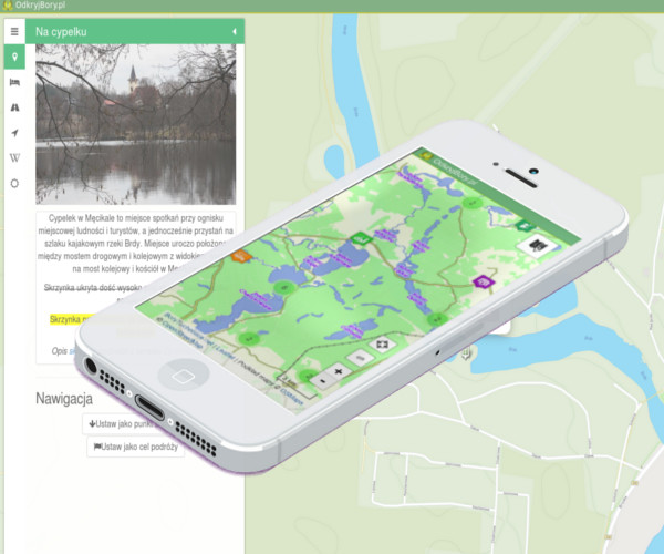 Discover trails of Tuchola Forest (Bory Tucholskie) with web interactive map. <br/> The map contains a lot of points and has functions which supports tourism in destination.